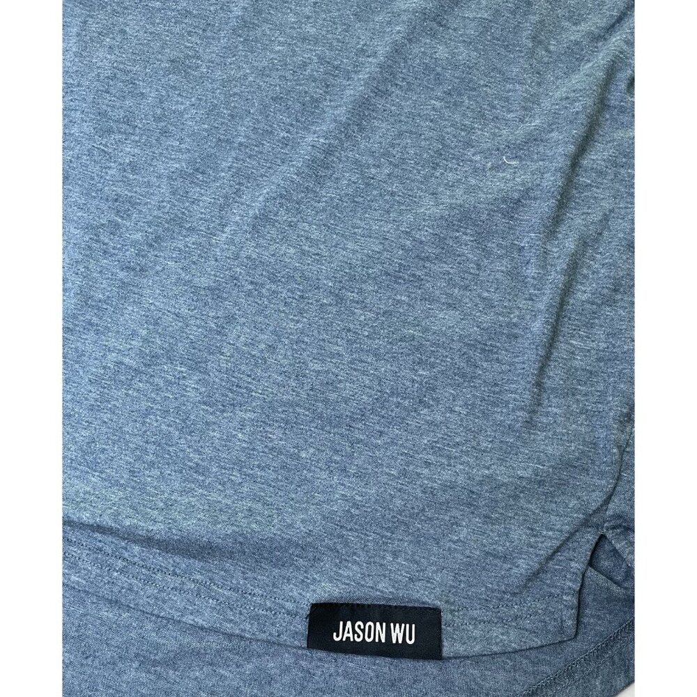 Jason Wu x EVA Air Men’s Blue Cowl Neck Lounge Hoodie Shirt Size L - Picture 8 of 8